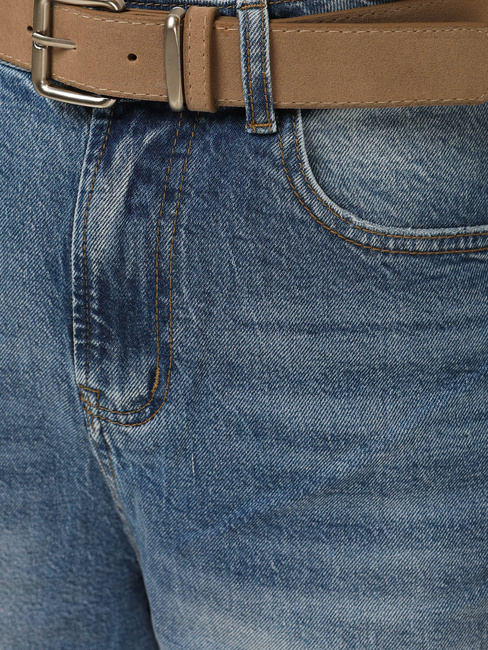 Spodnie damskie jeansowe baggy z paskiem Dstreet UY2886