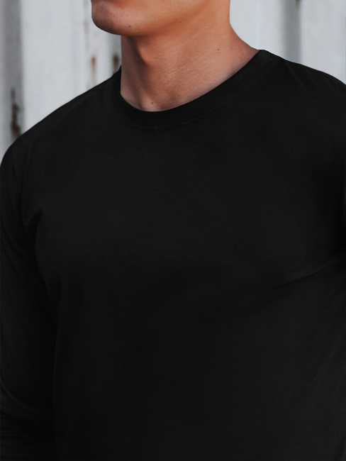 Longsleeve męski czarny Dstreet LX0577