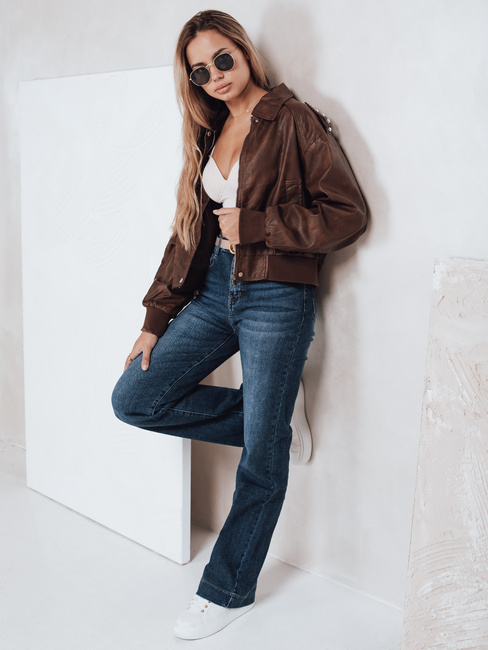 Jeansy damskie wide leg niebieskie Dstreet UY2776