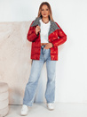Kurtka przejściowa damska pikowana DELSY czerwona Dstreet TY4122
