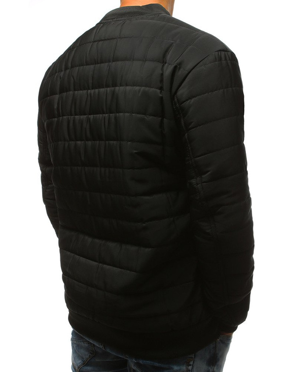 Kurtka męska pikowana bomber jacket czarna TX2213