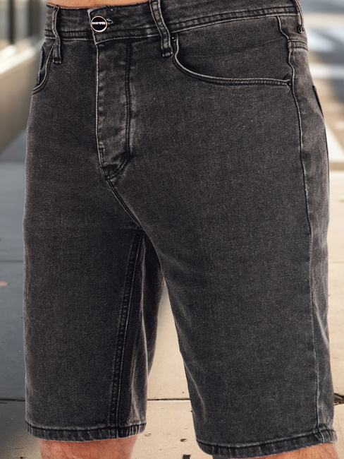 Spodenki męskie jeansowe czarne Dstreet SX2493