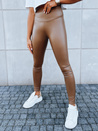 Legginsy damskie woskowane EDIT kamelowe Dstreet UY1622_1
