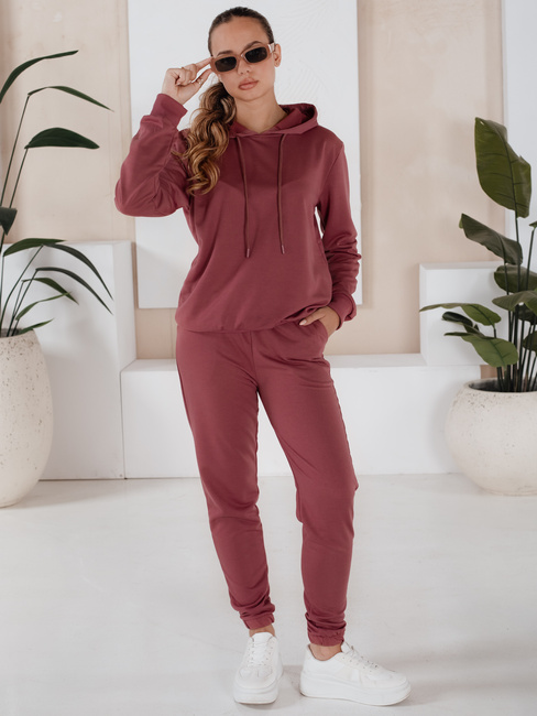 Komplet damski dresowy MIGEL bordowy Dstreet AY0809