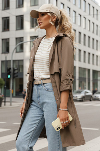 Kurtka damska khaki Dstreet TY5558