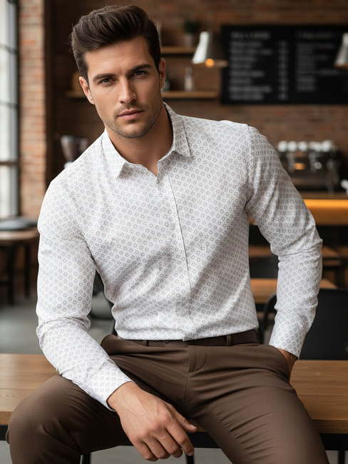 Koszula męska biała Dstreet DX2437