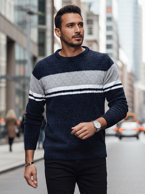 Sweter męski granatowy Dstreet WX2244z