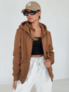 Bluza damska VICTORIA brązowa BY1396