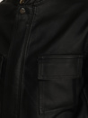 Kurtka damska skórzna czarna Dstreet TY5539