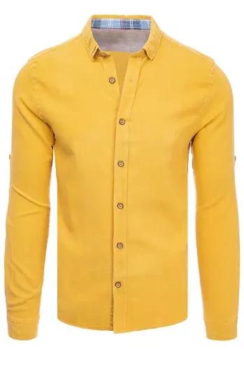 Koszula męska musztardowa Dstreet DX2379
