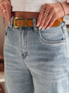 Spodnie damskie jeansowe baggy z paskiem NEWFLOVER niebieskie Dstreet UY2458