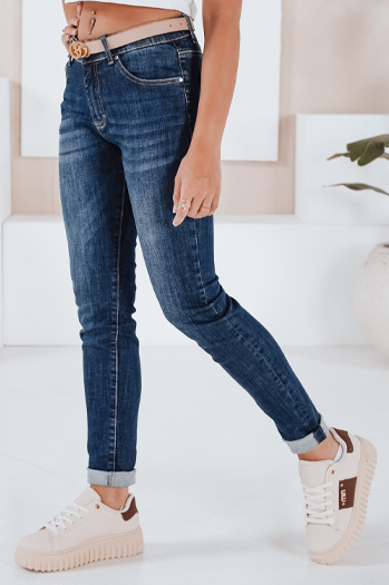 Spodnie damskie jeansowe EMILY ROSE niebieskie Dstreet UY1600