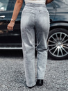 Spodnie jeansowe damskie ZIPELLA z wysokim stanem baggy szare Dstreet UY2207