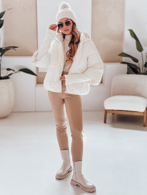 Kurtka damska zimowa MISSLAYER z kapturem biała Dstreet TY5036