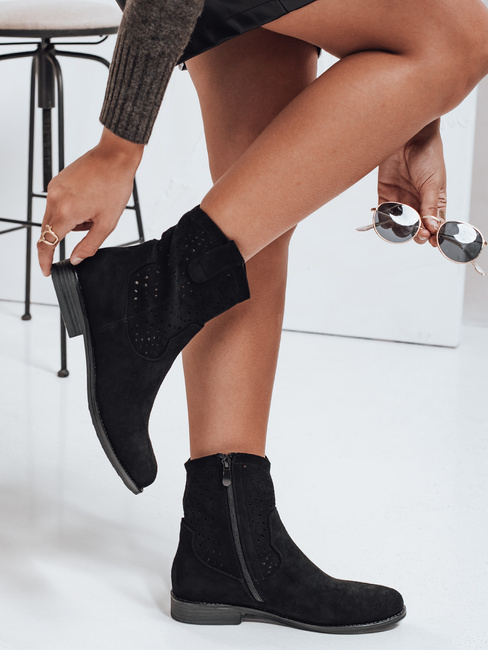 Botki damskie jesienne czarne Dstreet ZY1037