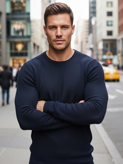 Sweter męski granatowy WX2294z