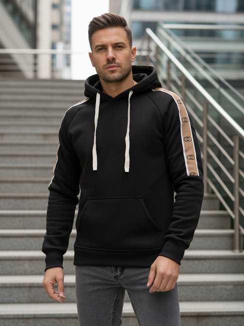 Bluza męska z kapturem czarna Dstreet BX5941