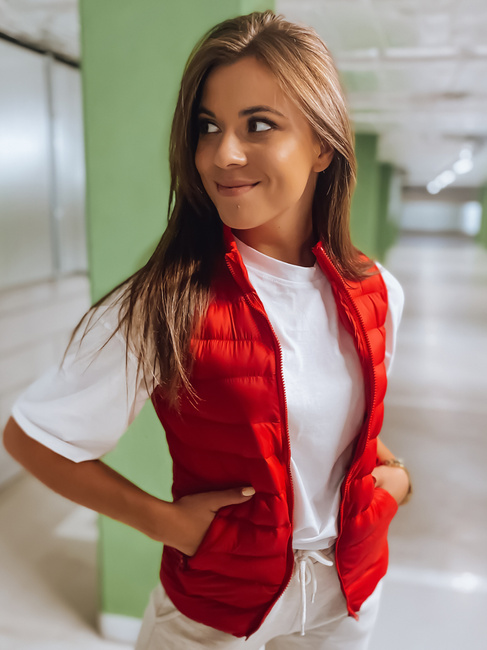 Kamizelka damska ROSILA bordowa Dstreet TY3001