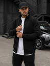 Bluza męska rozpinana bez kaptura czarna BX4110