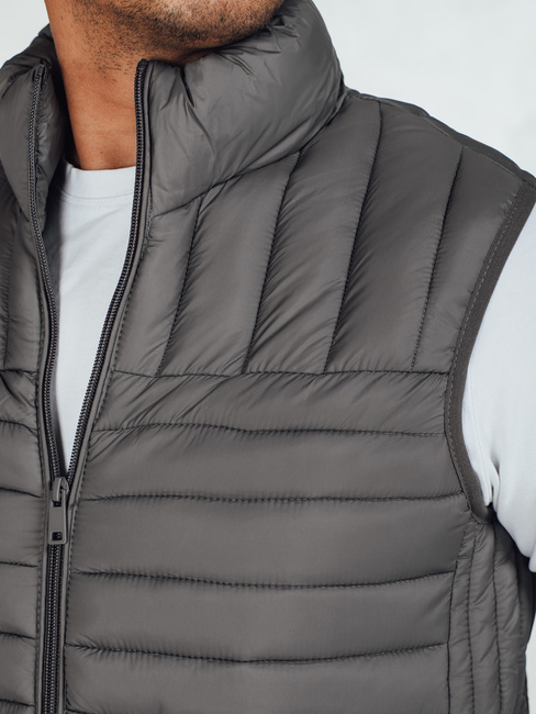 Kamizelka męska pikowana ciemnoszara Dstreet TX5081