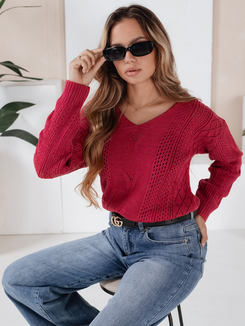 Sweter damski DARIA czerwony Dstreet MY1719