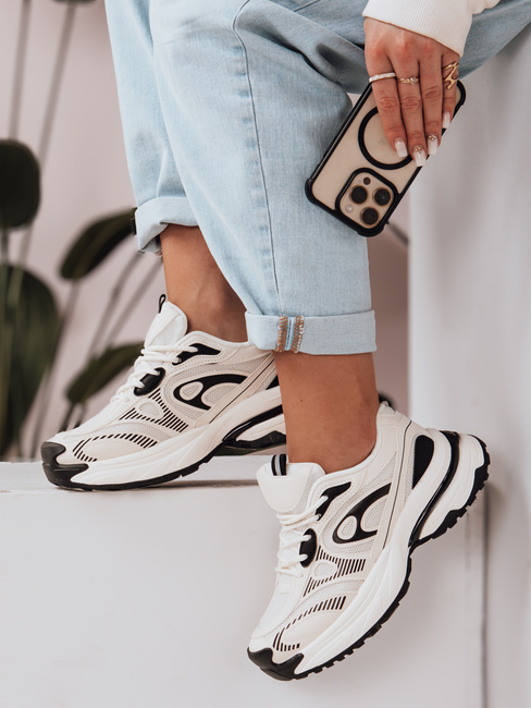 Buty sportowe damskie na platformie AIRBOOS czarne Dstreet ZY0612