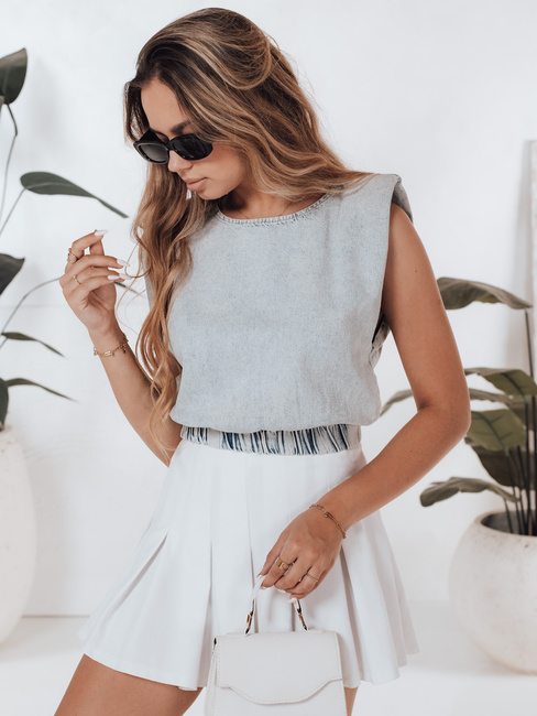 Bluzka damska KORSA niebieska Dstreet RY2146