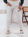 Spodnie damskie jeansowe STREETSTYLE jasnobeżowe Dstreet UY2375