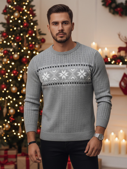 Sweter męski szary Dstreet WX2278z