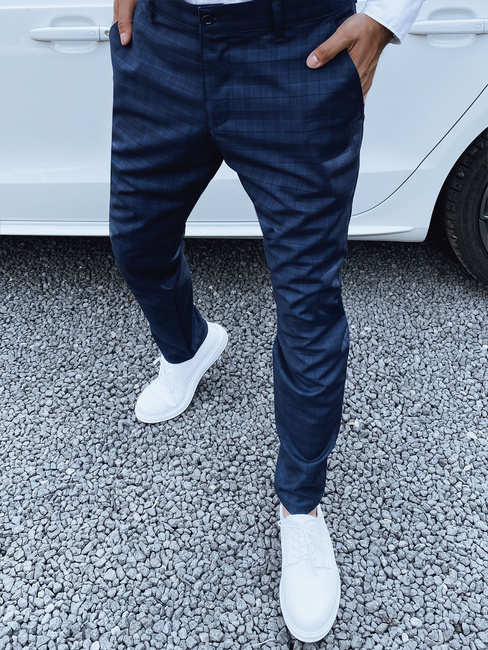 Spodnie męskie chinosy ciemnogranatowe Dstreet UX4402