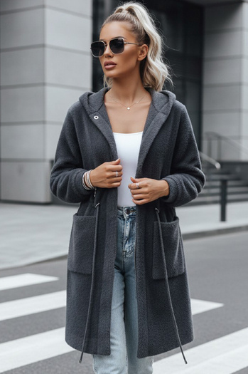 Płaszcz damski MELBY szary Dstreet NY0479