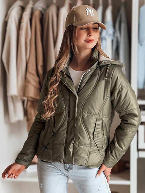 Kurtka przejściowa damska pikowana MARISSIA zielona Dstreet TY4852