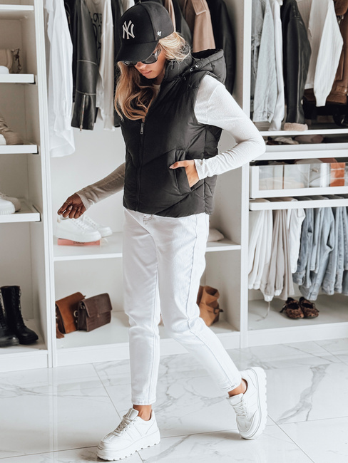 Kamizelka damska pikowana LIKEHUGS czarna Dstreet TY4978