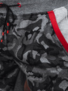 Spodnie męskie dresowe camo antracytowe Dstreet UX4427