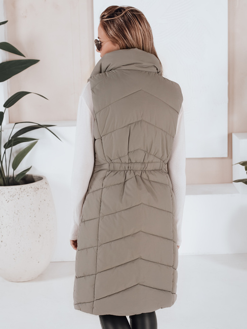 Kamizelka damska pikowana SERKIS zielona Dstreet TY3279