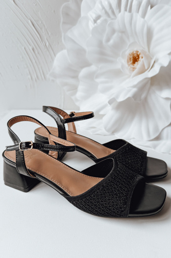 Sandały damskie OLYMIRA czarne Dstreet ZY0952