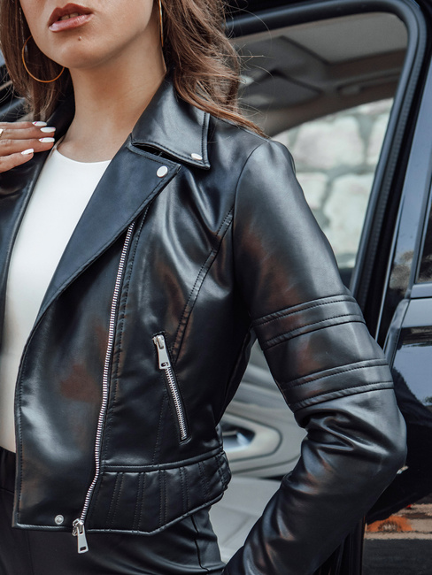 Kurtka skórzana damska ramoneska EKLIN czarna Dstreet TY4554