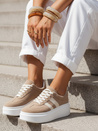 Sneakersy damskie beżowe Dstreet ZY1377