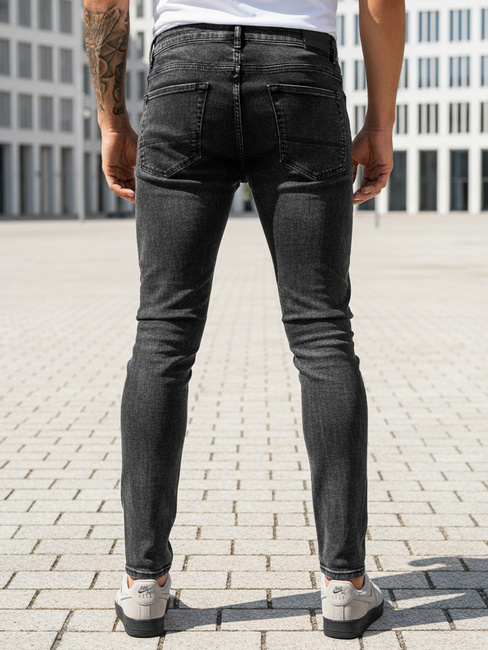 Spodnie męskie jeansowe czarne Dstreet UX3939