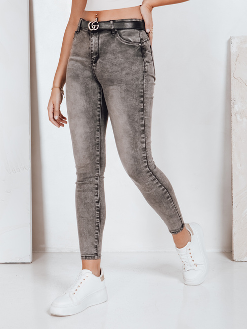 Spodnie damskie jeansowe skinny JORNIX ciemnoszare Dstreet UY2192