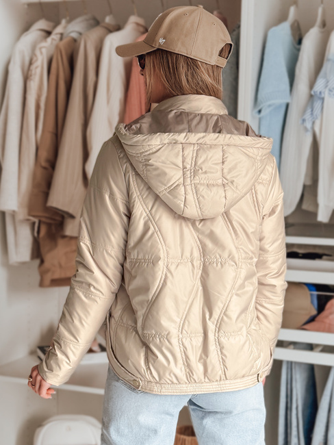 Kurtka przejściowa damska pikowana MARISSIA beżowa Dstreet TY4851