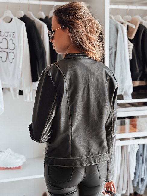 Kurtka skórzana damska ramoneska LOVEBIKER czarna Dstreet TY4964