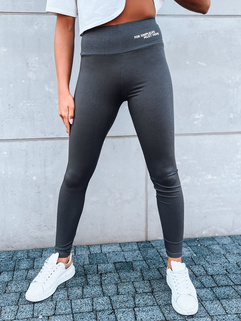 Legginsy damskie sportowe SIMPLE LIFE szare Dstreet UY1615_1