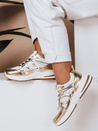 Sneakersy damskie GOLDLINX złote Dstreet ZY0594_3