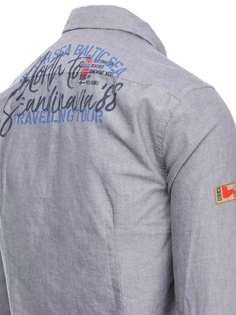 Koszula męska szara Dstreet DX2286