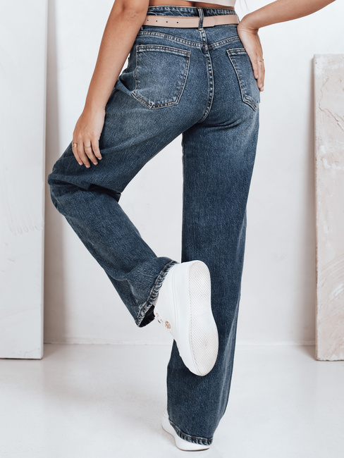 Jeansy damskie wide leg niebieskie Dstreet UY2777