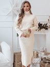 Komplet damski dzianinowy DELIGHT ecru Dstreet AY1117
