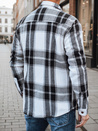 Koszula męska flanelowa w kratę czarno-biała Dstreet DX2673