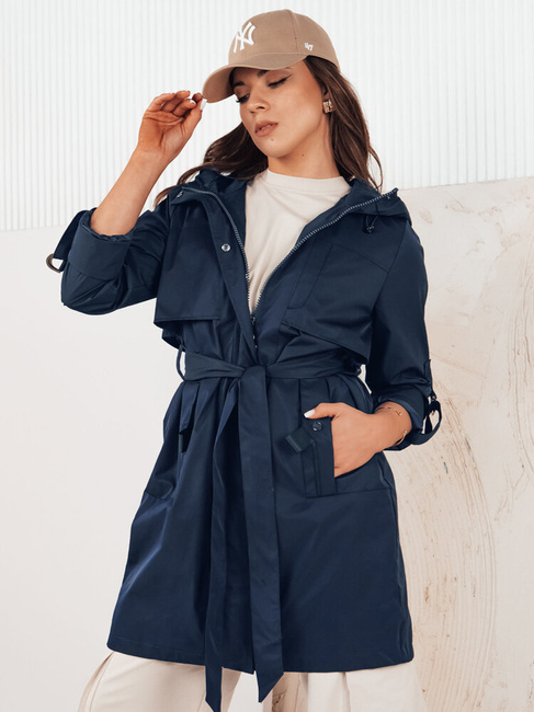 Kurtka przejściowa damska parka NOLES granatowa Dstreet TY4281