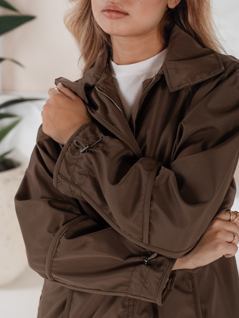 Kurtka przejściowa damska ORLANDO brązowa Dstreet TY3610